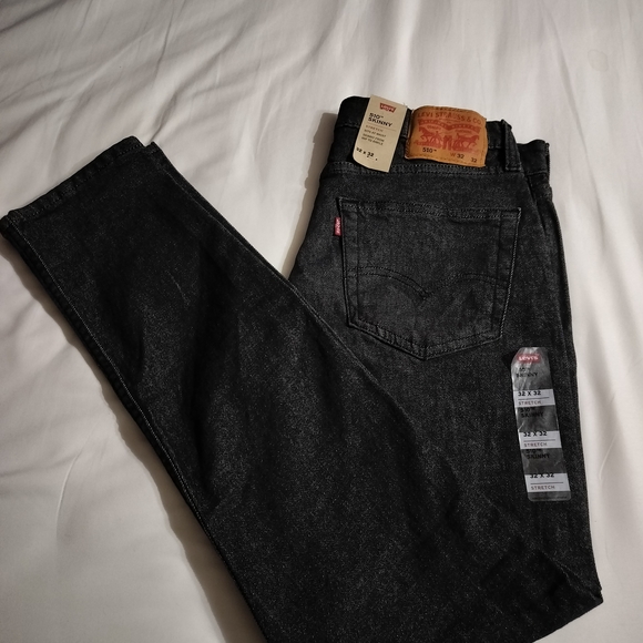 Levi's 510 Skinny Men's Black Jeans 32x32 New - Picture 1 of 6